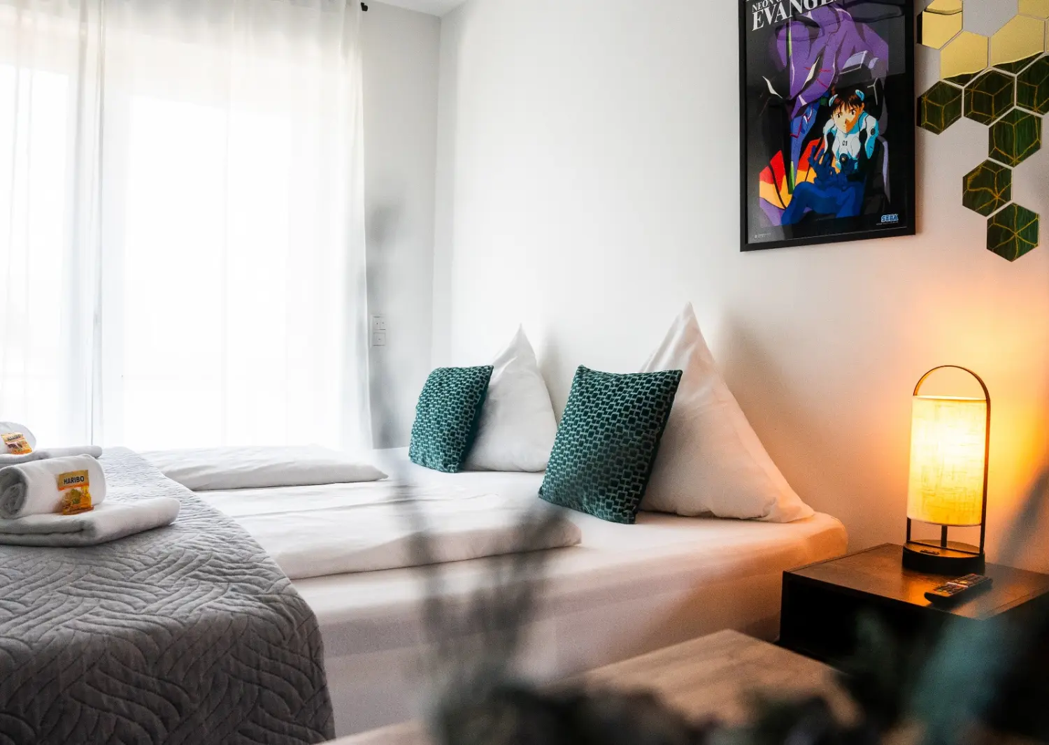 HAMA Design Homes - Ferienwohnung - PaderLounge - PaderCity - BnB OPEN Apartments - Schlafzimmer