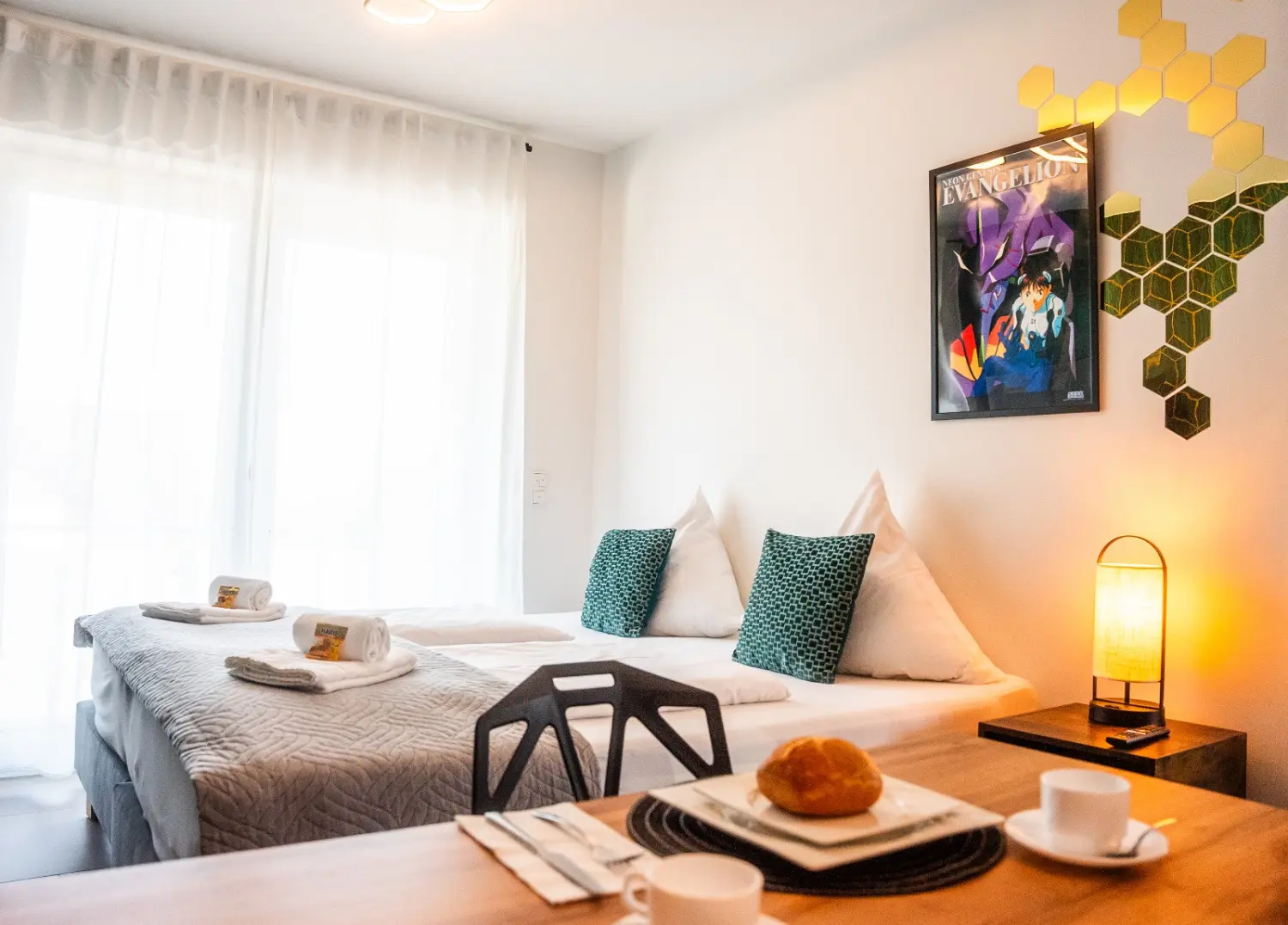 HAMA Design Homes - Ferienwohnung - PaderLounge - PaderCity - BnB OPEN Apartments - Schlafzimmer