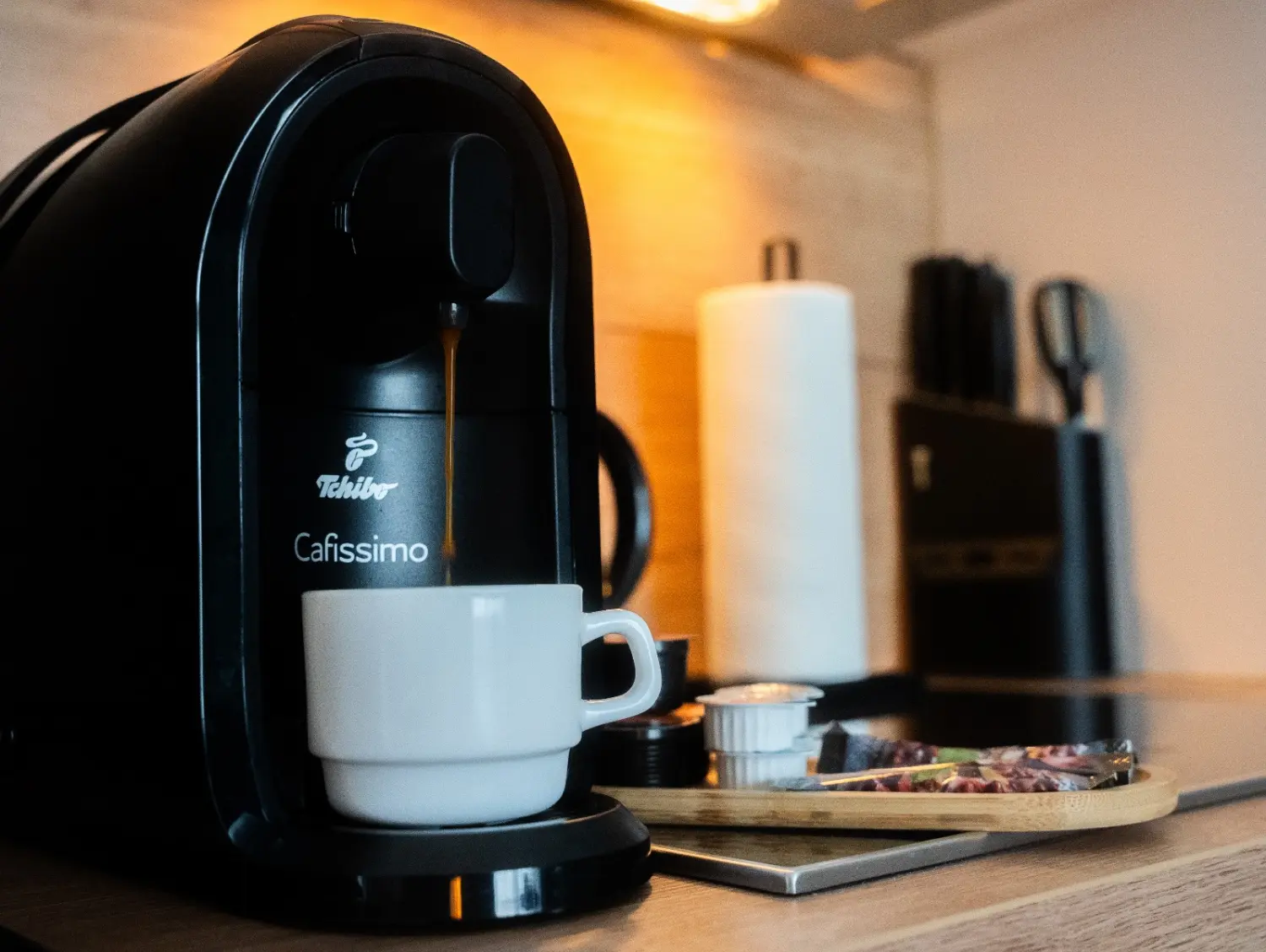 HAMA Design Homes - Ferienwohnung - PaderLounge - PaderCity - BnB OPEN Apartments - Kaffeemaschine